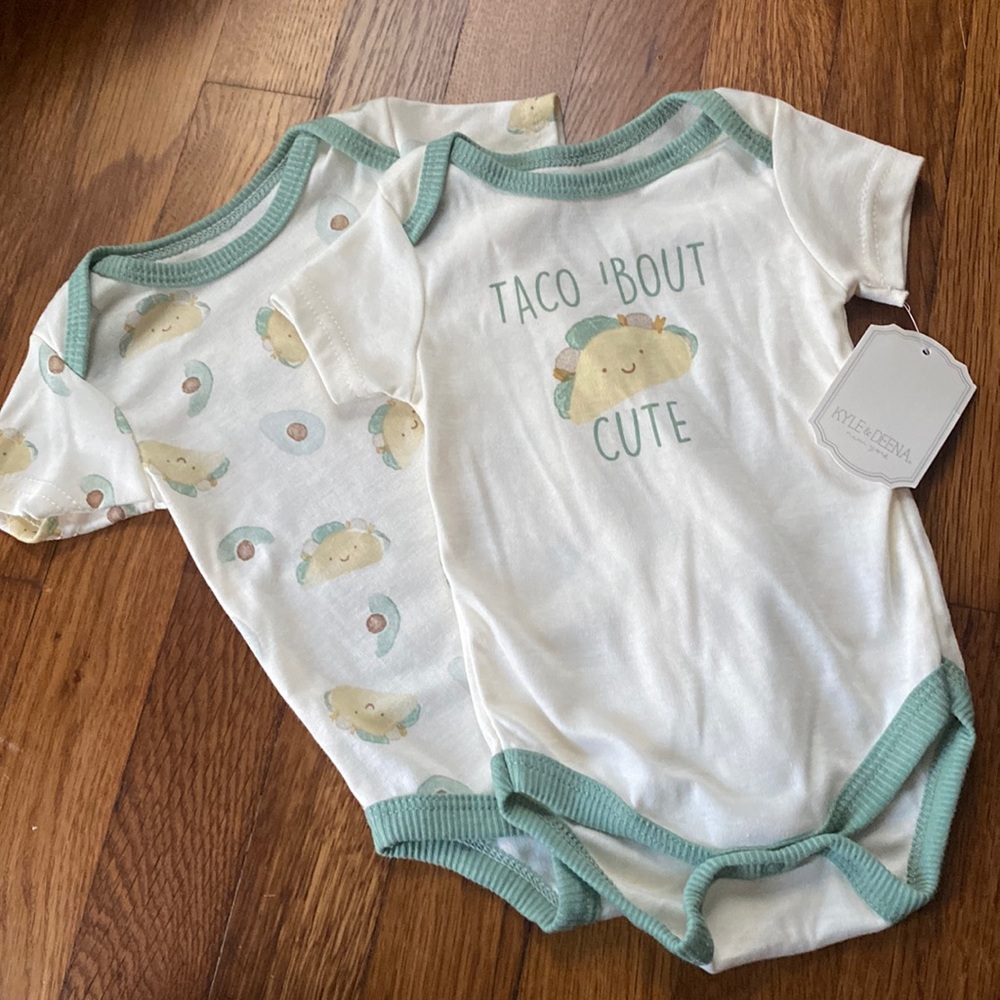 Taco and Avocado Onsie Set